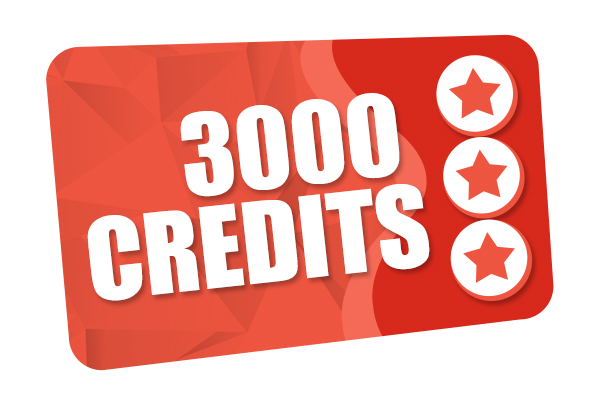 3000 Credits